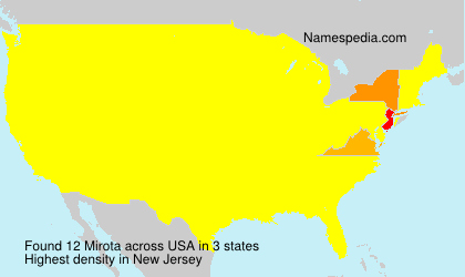 Surname Mirota in USA Surname Mirota in USA