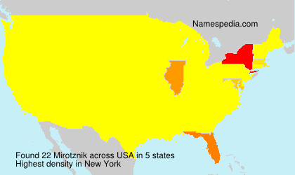 Surname Mirotznik in USA Surname Mirotznik in USA