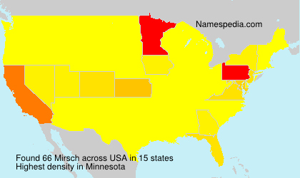 Surname Mirsch in USA Surname Mirsch in USA