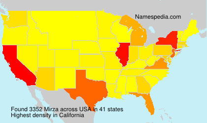 Surname Mirza in USA Surname Mirza in USA