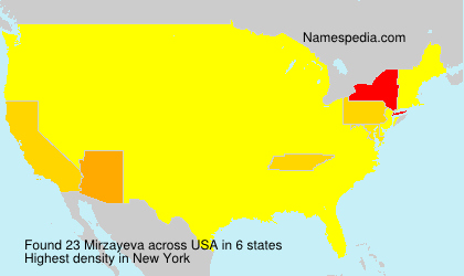Surname Mirzayeva in USA Surname Mirzayeva in USA