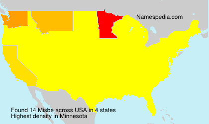 Surname Misbe in USA Surname Misbe in USA