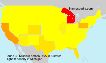 Surname Miscisin in USA Surname Miscisin in USA