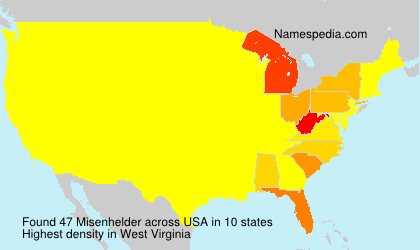 Surname Misenhelder in USA Surname Misenhelder in USA