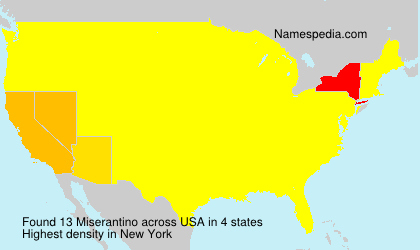 Surname Miserantino in USA Surname Miserantino in USA
