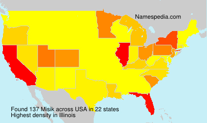Surname Misik in USA Surname Misik in USA