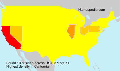 Surname Misirian in USA Surname Misirian in USA