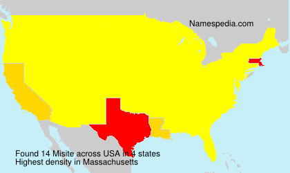 Surname Misite in USA Surname Misite in USA