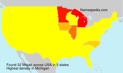 Surname Misjak in USA Surname Misjak in USA
