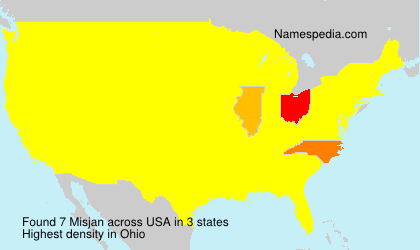 Surname Misjan in USA Surname Misjan in USA