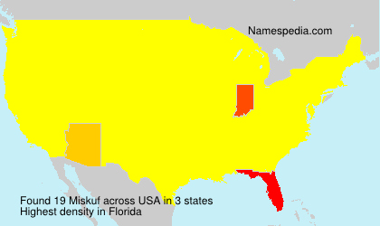 Surname Miskuf in USA Surname Miskuf in USA