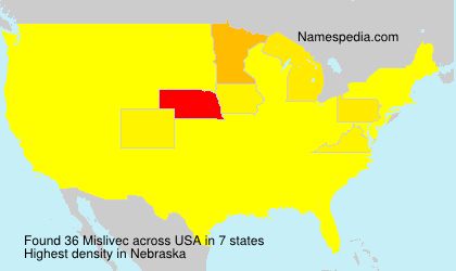 Surname Mislivec in USA Surname Mislivec in USA