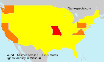 Surname Mismer in USA Surname Mismer in USA