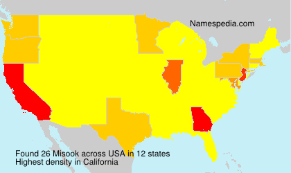 Surname Misook in USA Surname Misook in USA