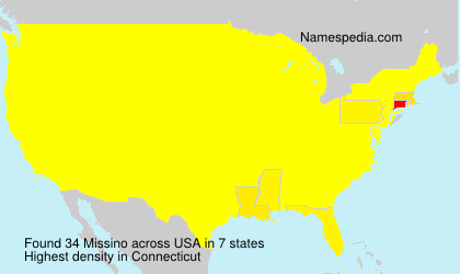 Surname Missino in USA Surname Missino in USA