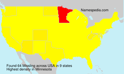 Surname Missling in USA Surname Missling in USA