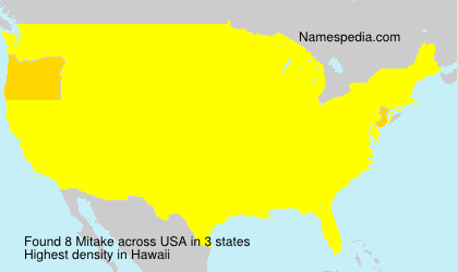 Surname Mitake in USA Surname Mitake in USA