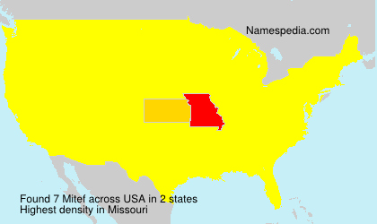 Surname Mitef in USA Surname Mitef in USA