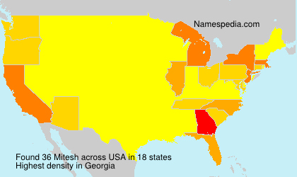 Surname Mitesh in USA Surname Mitesh in USA