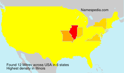 Surname Mitrev in USA Surname Mitrev in USA