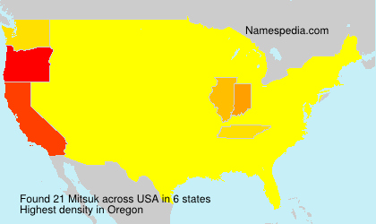 Surname Mitsuk in USA Surname Mitsuk in USA