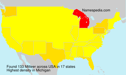 Surname Mitteer in USA Surname Mitteer in USA