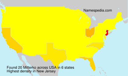 Surname Mitterko in USA