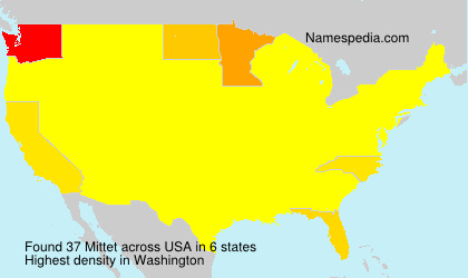 Surname Mittet in USA Surname Mittet in USA