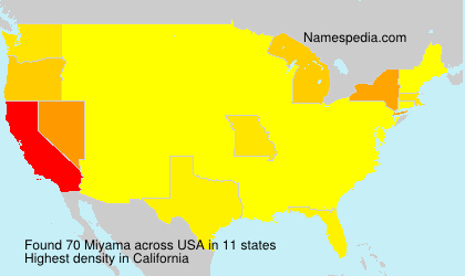 Surname Miyama in USA