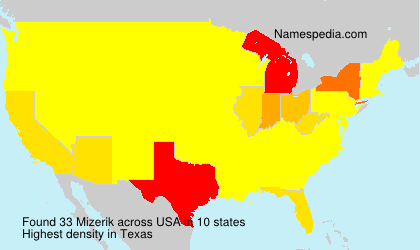 Surname Mizerik in USA Surname Mizerik in USA