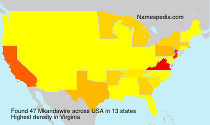 Surname Mkandawire in USA