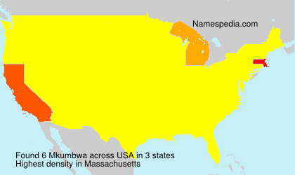 Surname Mkumbwa in USA Surname Mkumbwa in USA