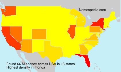 Surname Mladenov in USA Surname Mladenov in USA