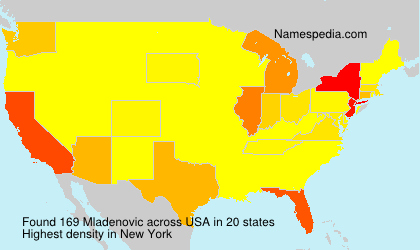Surname Mladenovic in USA