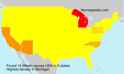 Surname Mladin in USA