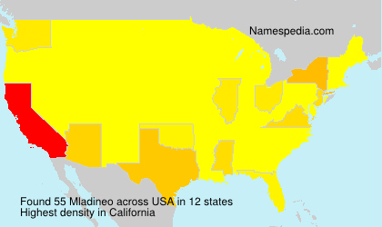 Surname Mladineo in USA