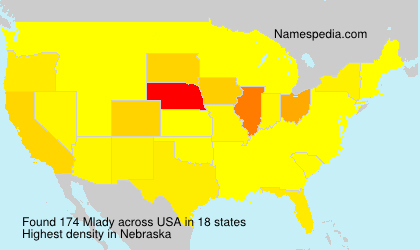 Surname Mlady in USA Surname Mlady in USA