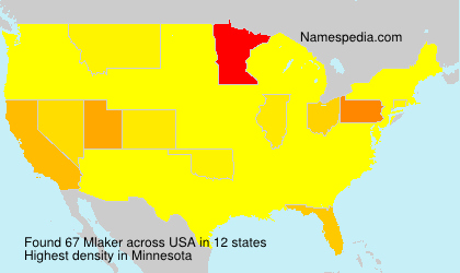 Surname Mlaker in USA