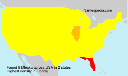Surname Mlecka in USA