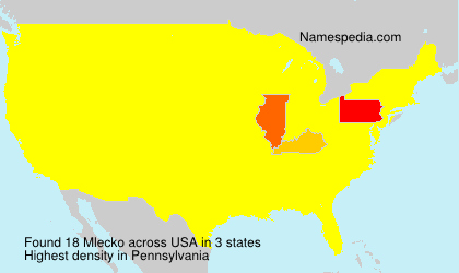 Surname Mlecko in USA