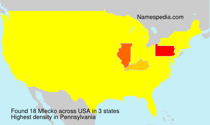 Surname Mlecko in USA Surname Mlecko in USA