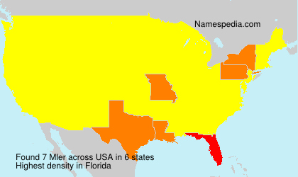 Surname Mler in USA