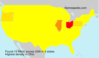 Surname Mlicki in USA Surname Mlicki in USA