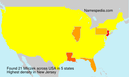 Surname Mliczek in USA
