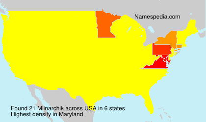 Surname Mlinarchik in USA
