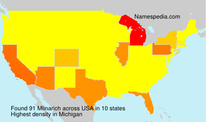 Surname Mlinarich in USA