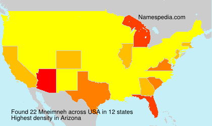 Surname Mneimneh in USA Surname Mneimneh in USA