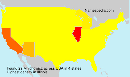 Surname Mnichowicz in USA Surname Mnichowicz in USA