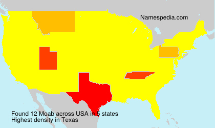 Surname Moab in USA Surname Moab in USA