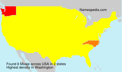 Surname Moaje in USA Surname Moaje in USA